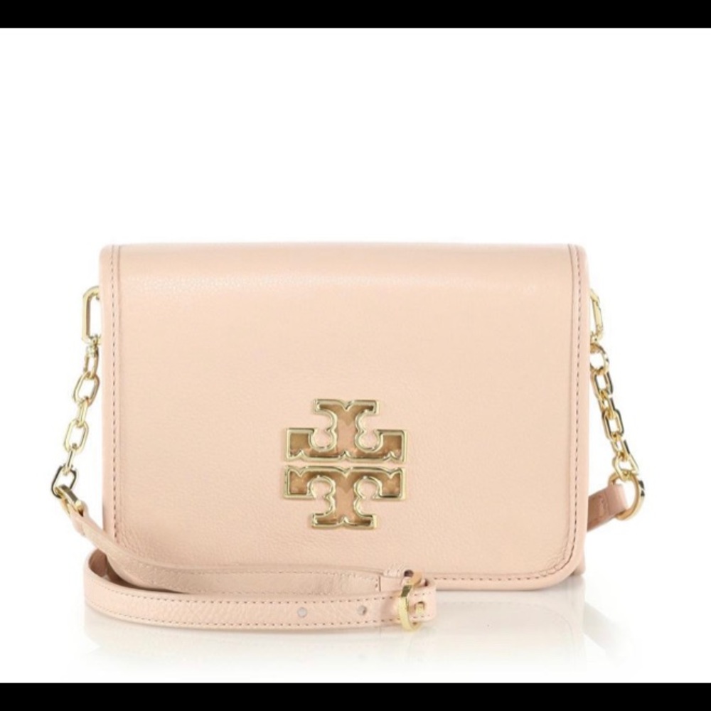 Tory Burch Lightoak Leather Cross Body Bag